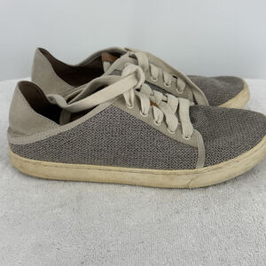 OluKai Shoes Womens Pehuea Li Lightweight Sneakers Tapa Mesh Gray 8.5